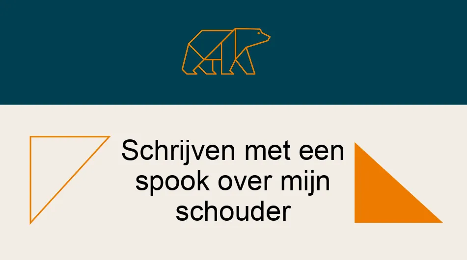 Schrijven Met Een Spook Over Mijn Schouder