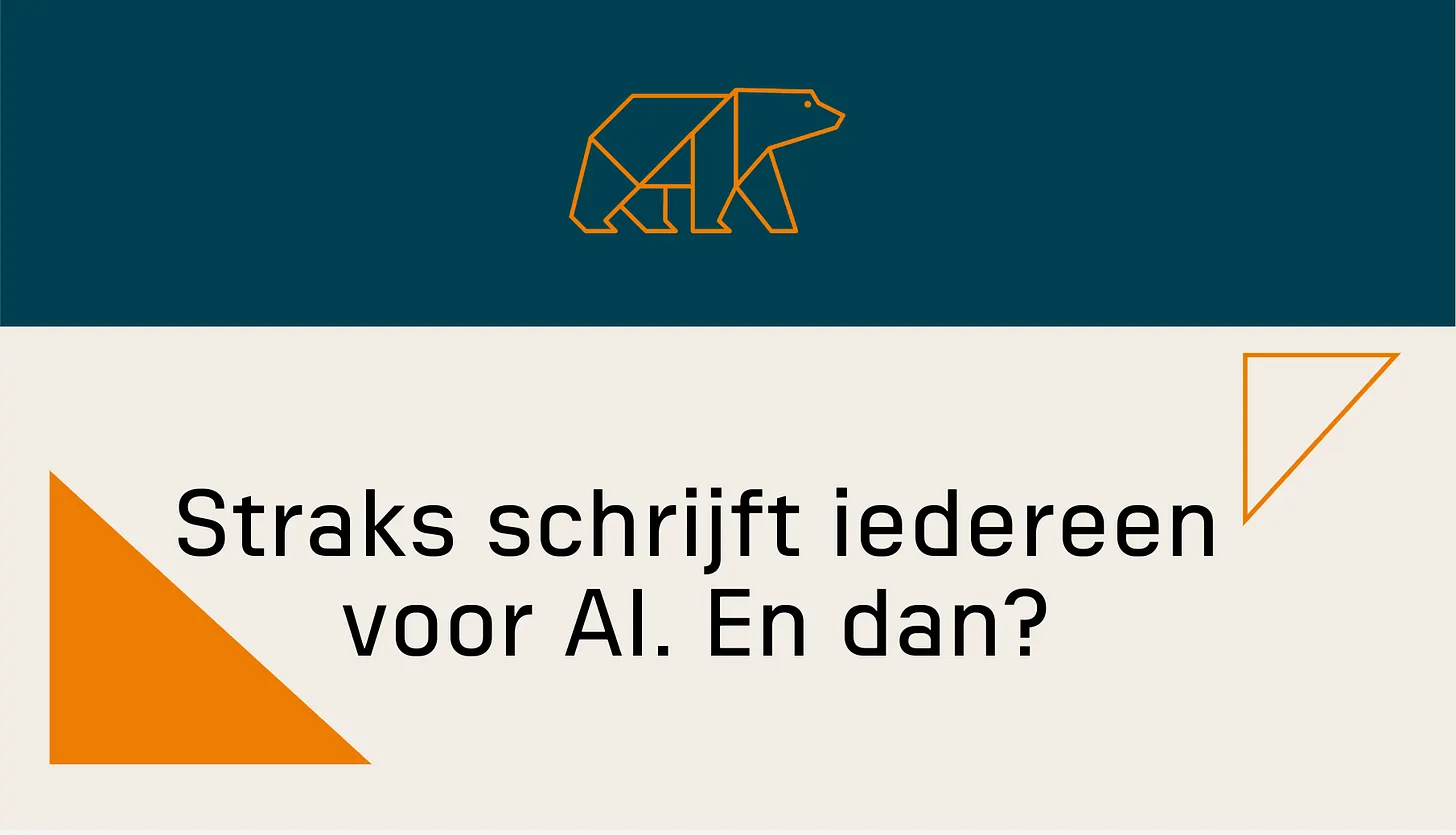Straks Schrijft Iedereen Voor Ai